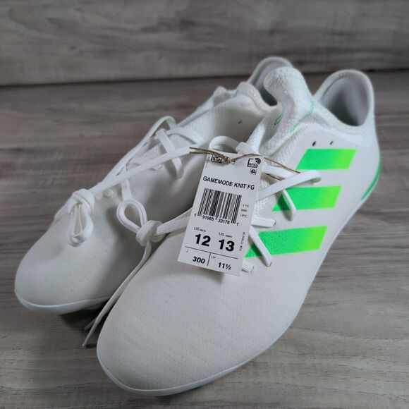 Adidas Gamemode Knit FG Soccer Cleats G57880 Mens Size 12 White/Green 2021 - Picture 2 of 11
